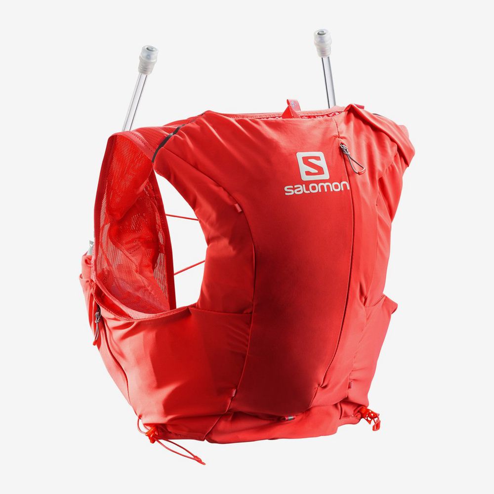 Salomon Israel ADV SKIN 8 SET HYDRATION PACK - Womens Trail Running Packs - Rose (DTXO-37842)